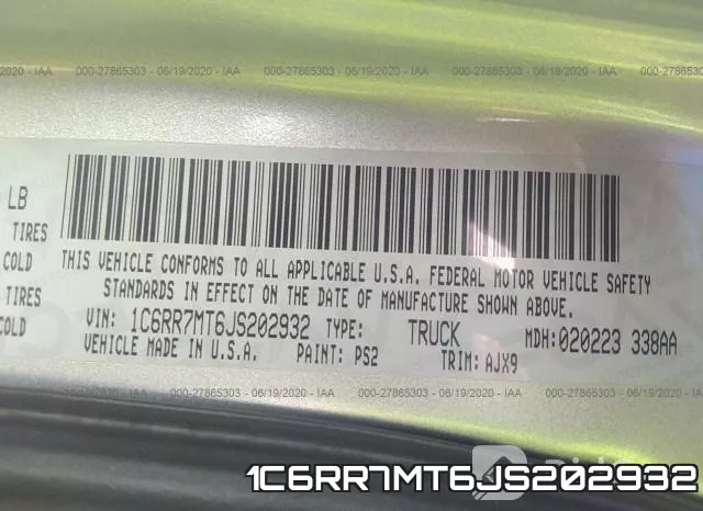 1C6RR7MT6JS202932 фото 10