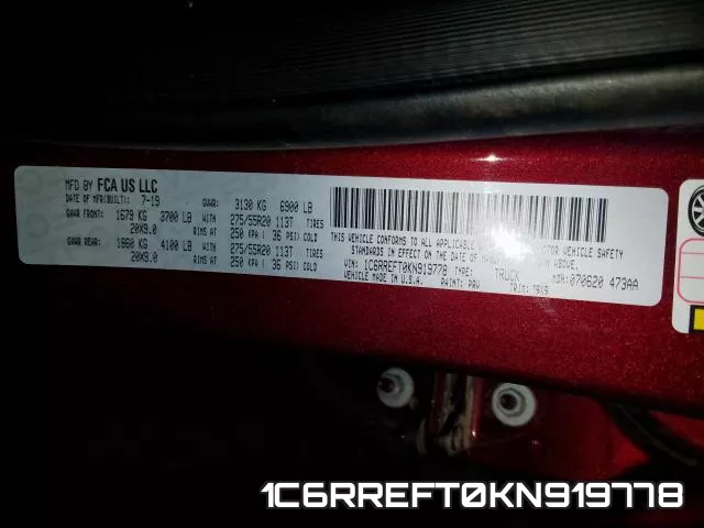 1C6RREFT0KN919778 фото 2