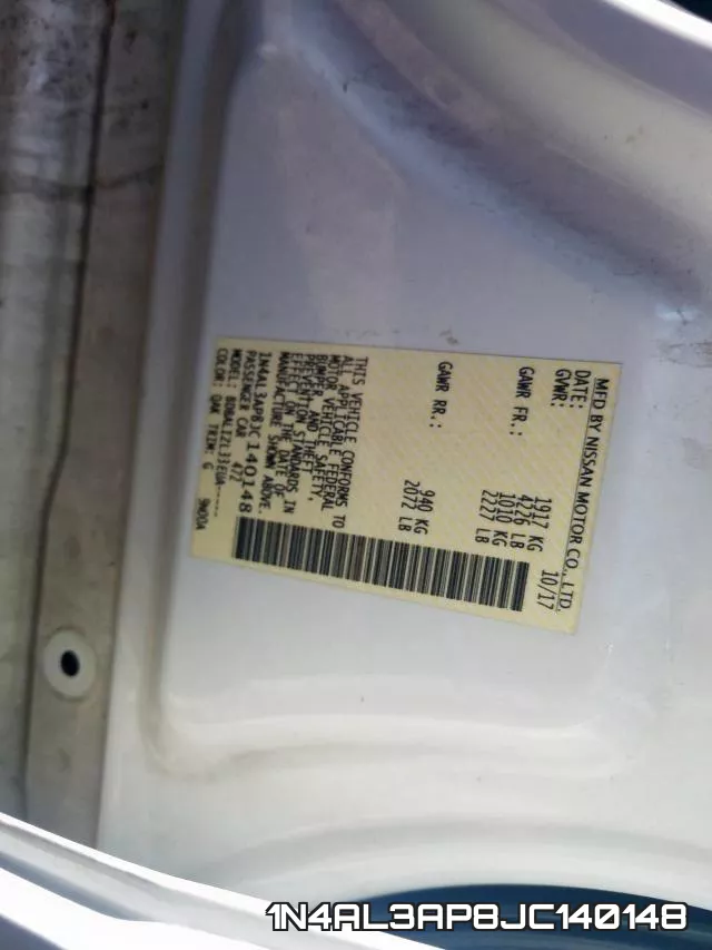 1N4AL3AP8JC140148 фото 2