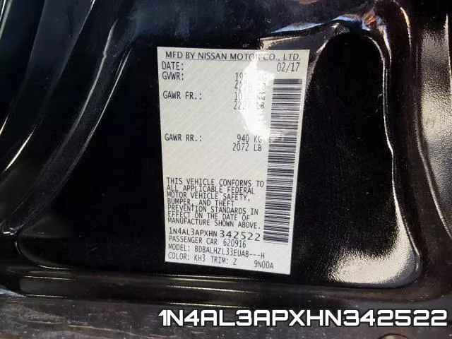 1N4AL3APXHN342522 фото 2