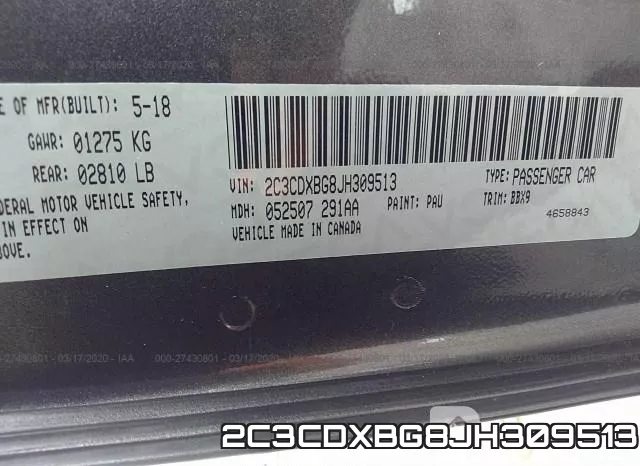 2C3CDXBG8JH309513 фото 10