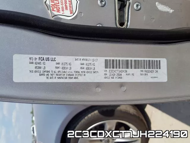 2C3CDXCT7JH224190 фото 2