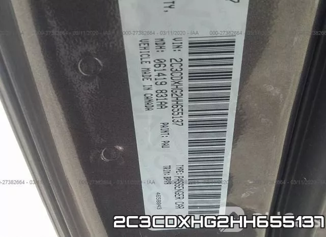 2C3CDXHG2HH655137 фото 10