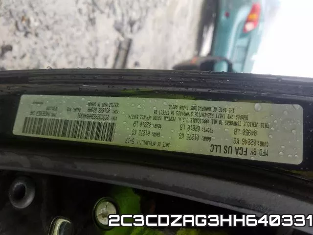 2C3CDZAG3HH640331 фото 2