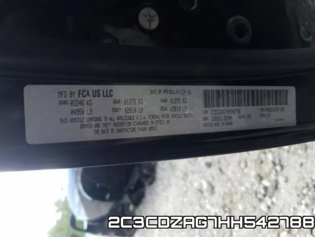 2C3CDZAG7HH542788 фото 2