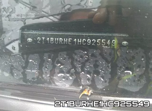 2T1BURHE1HC925549 фото 10