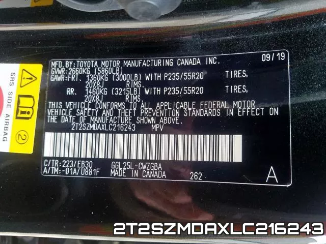 2T2SZMDAXLC216243 фото 2