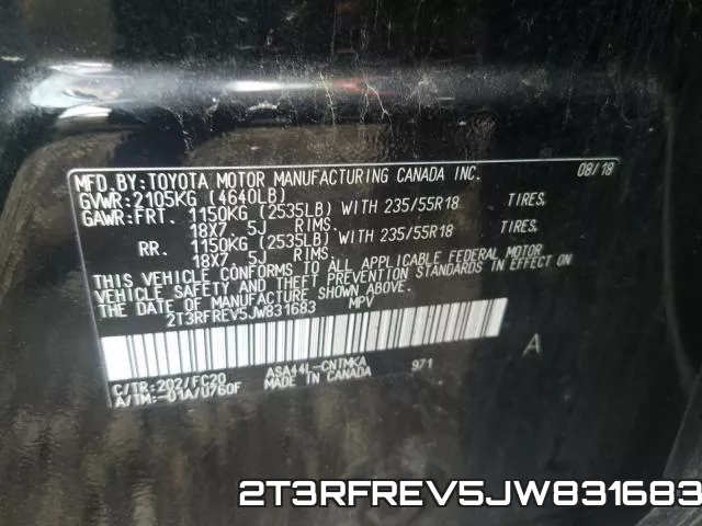 2T3RFREV5JW831683 фото 2