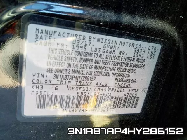 3N1AB7AP4HY286152 фото 2