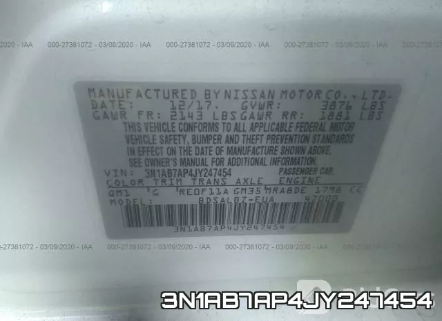 3N1AB7AP4JY247454 фото 10