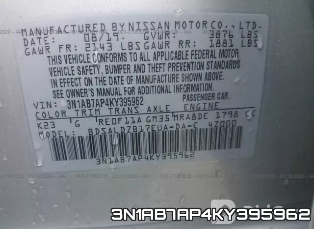 3N1AB7AP4KY395962 фото 10