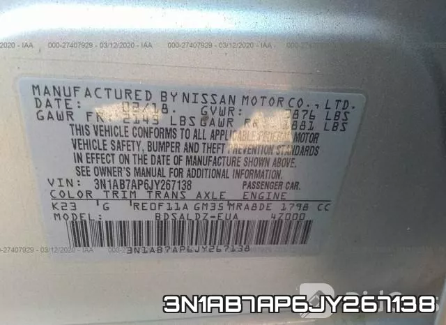 3N1AB7AP6JY267138 фото 10