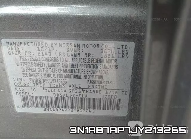 3N1AB7AP7JY213265 фото 10