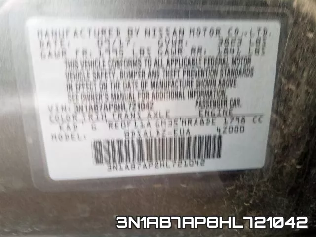 3N1AB7AP8HL721042 фото 2