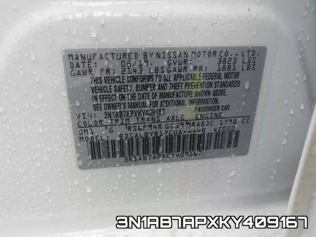 3N1AB7APXKY409167 фото 2
