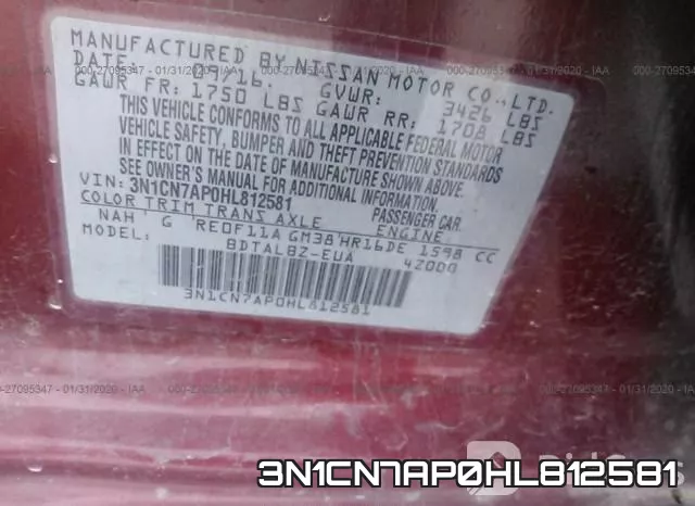 3N1CN7AP0HL812581 фото 10