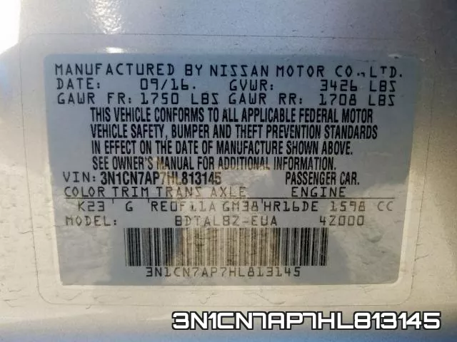 3N1CN7AP7HL813145 фото 2
