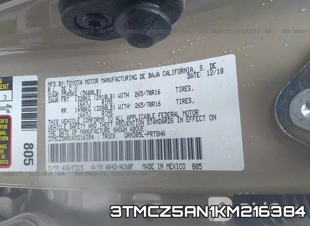3TMCZ5AN1KM216384 фото 10