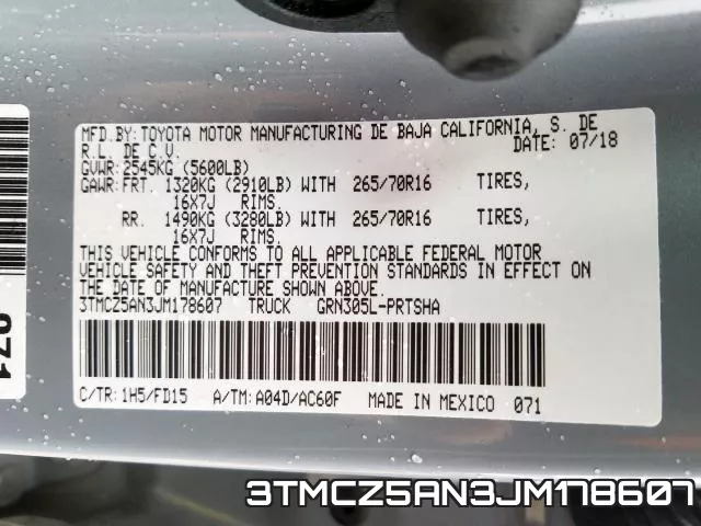 3TMCZ5AN3JM178607 фото 2