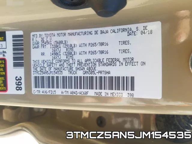 3TMCZ5AN5JM154535 фото 2