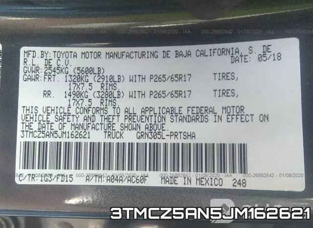 3TMCZ5AN5JM162621 фото 10