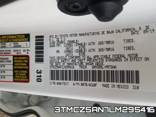 3TMCZ5AN7LM295416 фото 2