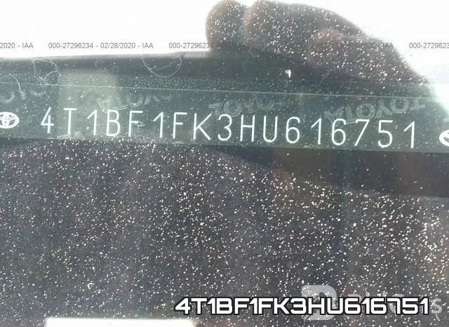 4T1BF1FK3HU616751 фото 10