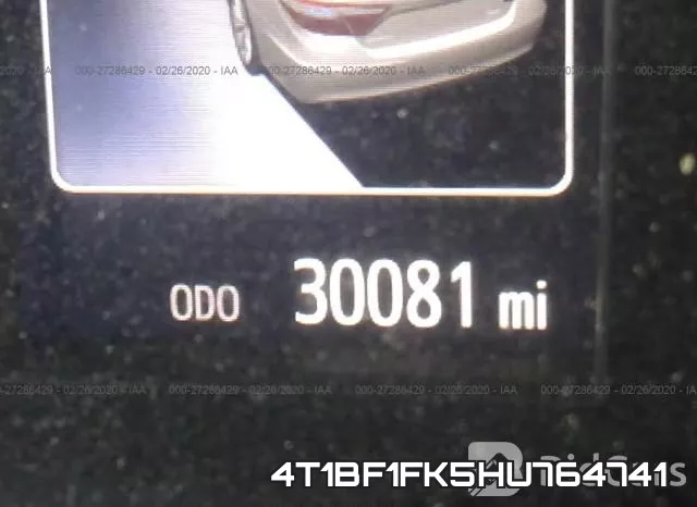 4T1BF1FK5HU764741 фото 8