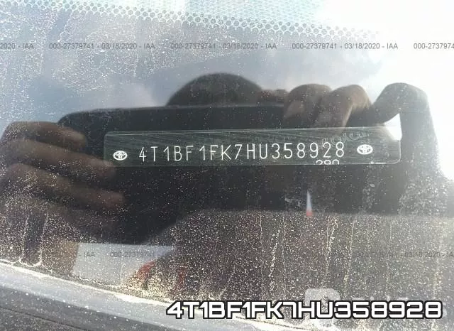 4T1BF1FK7HU358928 фото 10