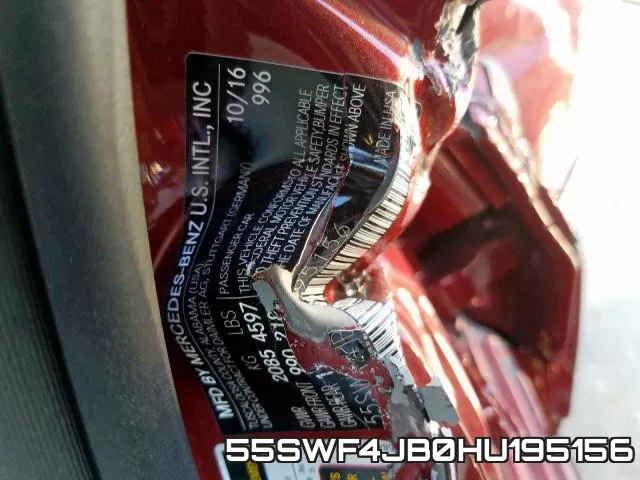 55SWF4JB0HU195156 фото 2