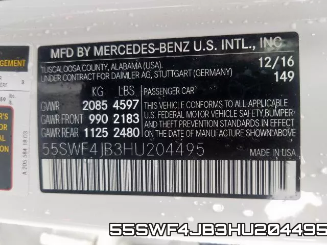 55SWF4JB3HU204495 фото 2