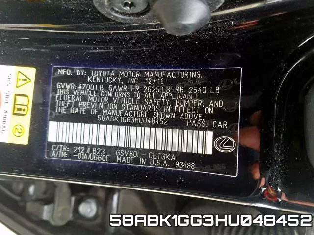 58ABK1GG3HU048452 фото 2