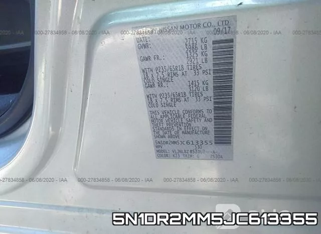 5N1DR2MM5JC613355 фото 10