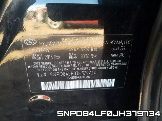 5NPD84LF0JH379734 фото 2