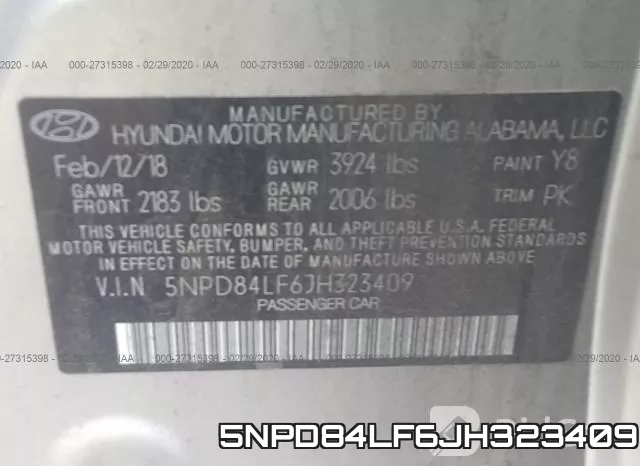 5NPD84LF6JH323409 фото 10