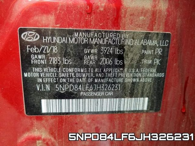 5NPD84LF6JH326231 фото 2