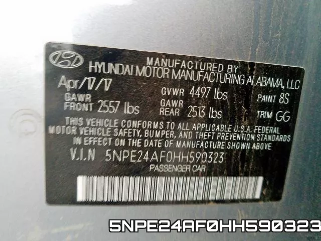 5NPE24AF0HH590323 фото 2