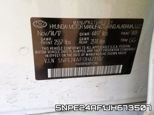 5NPE24AF1JH673507 фото 2