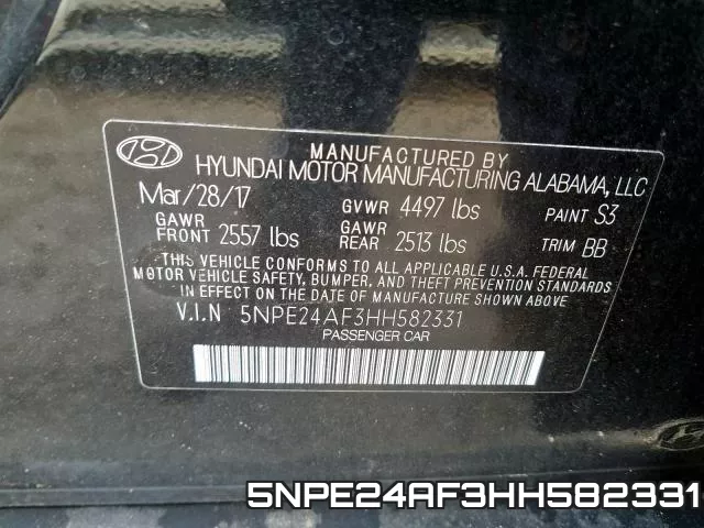 5NPE24AF3HH582331 фото 2