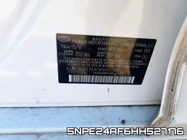 5NPE24AF6HH527176 фото 2