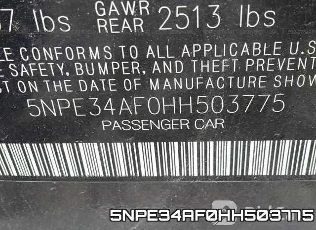 5NPE34AF0HH503775 фото 10