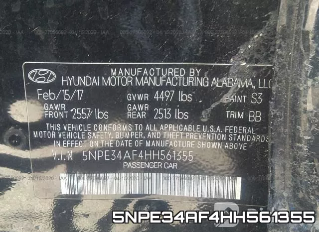 5NPE34AF4HH561355 фото 10