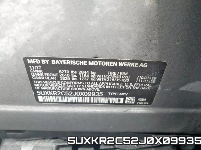 5UXKR2C52J0X09935 фото 2