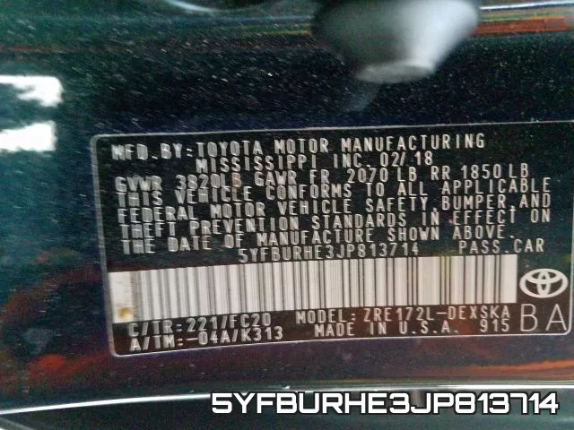 5YFBURHE3JP813714 фото 2