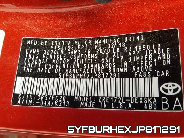 5YFBURHEXJP817291 фото 2