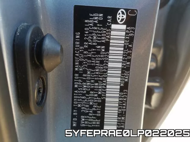 5YFEPRAE0LP022025 фото 2