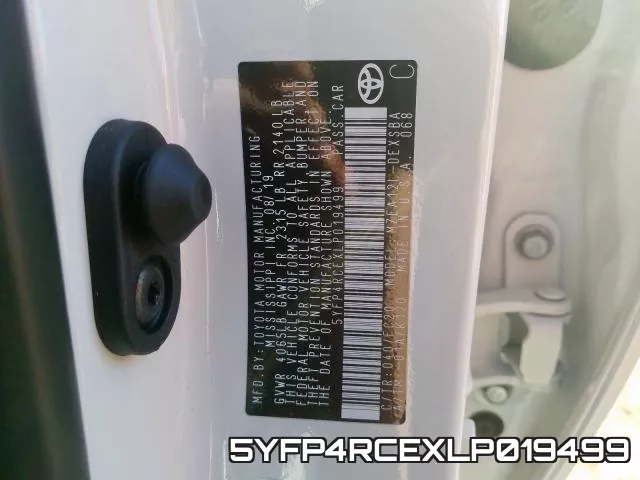 5YFP4RCEXLP019499 фото 2