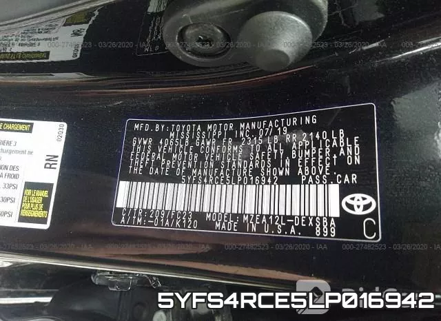 5YFS4RCE5LP016942 фото 10