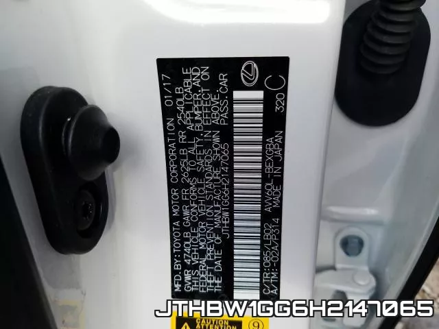 JTHBW1GG6H2147065 фото 2