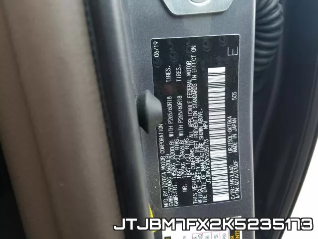 JTJBM7FX2K5235173 фото 2